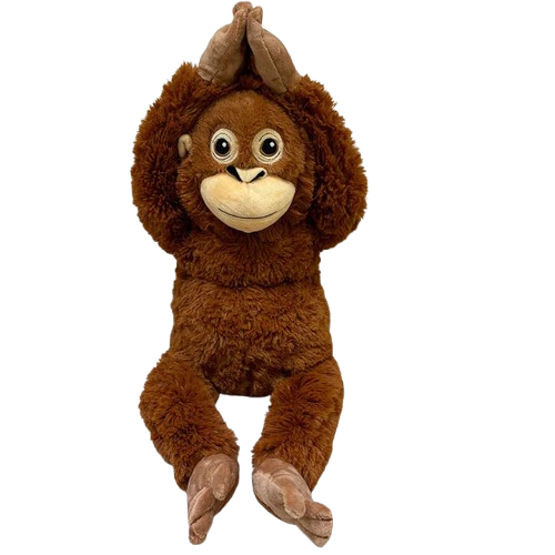 Gorille en peluche marron 60 cm